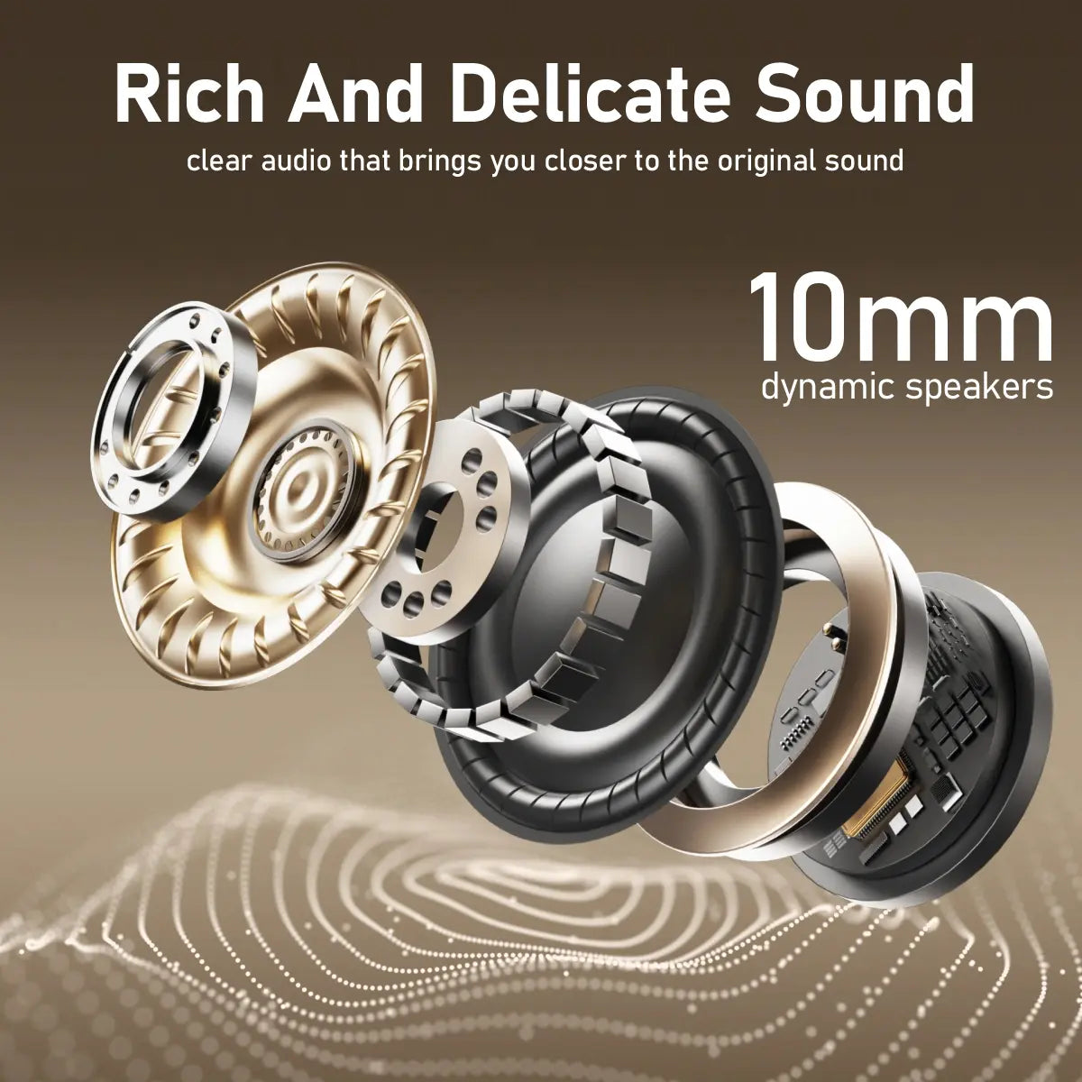 Wireless Earbuds Bluetooth 6.0 Earphones, in Ear Earbuds,Waterproof Wireless Earphones, Suitable for Office, Sports, Study and Audio Calls, Built in Microphone, Gaming Bluetooth Headphones